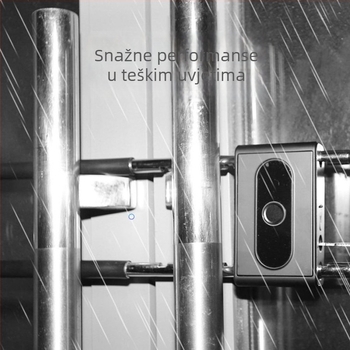 Bluetooth brava s otiskom prsta, U‑oblik za staklenu vitrinu s dvostrukim vratima – elektronička pametna brava