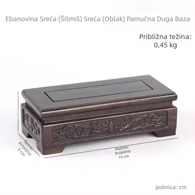 Podnožje od ebanovine i ružinog drveta za Guanyin statuu, ukrasi za akvarij, vaze i bonsai