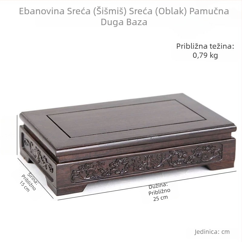 Podnožje od ebanovine i ružinog drveta za Guanyin statuu, ukrasi za akvarij, vaze i bonsai