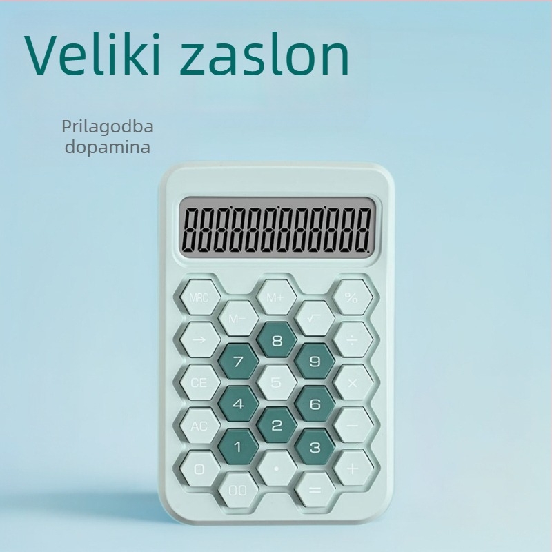 12‑cifreni tiši aritmetički kalkulator s digitalnim zaslonom – uredski pribor, model Q9
