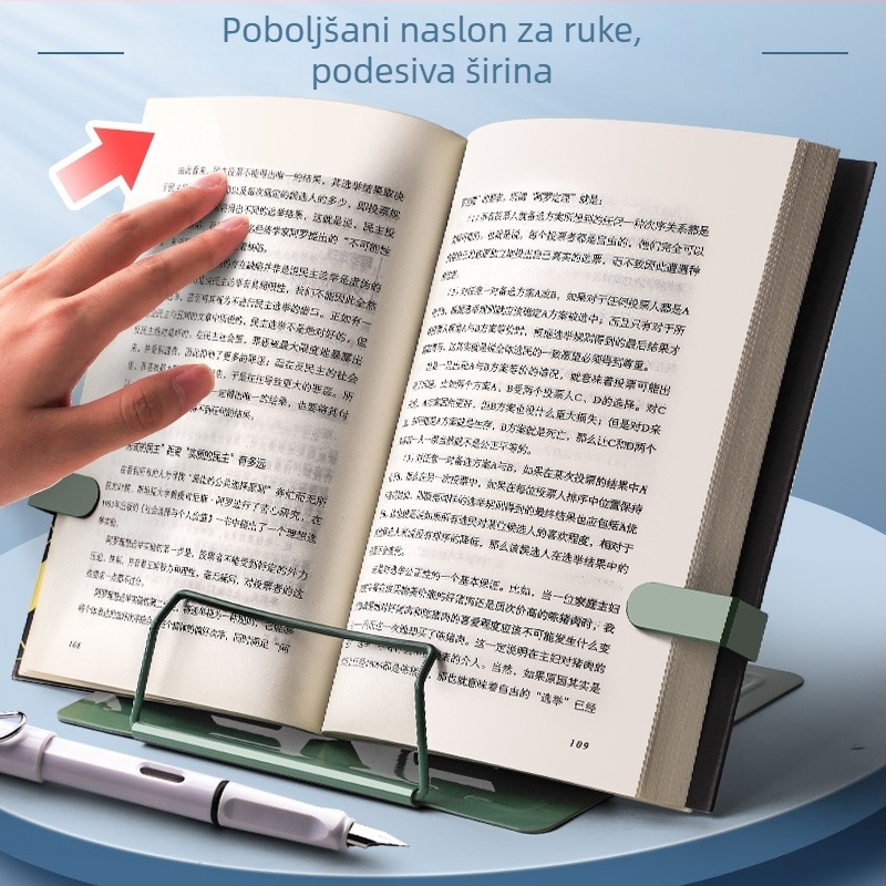 Podesivi stolni držač za knjige – kompaktni držač za učenike