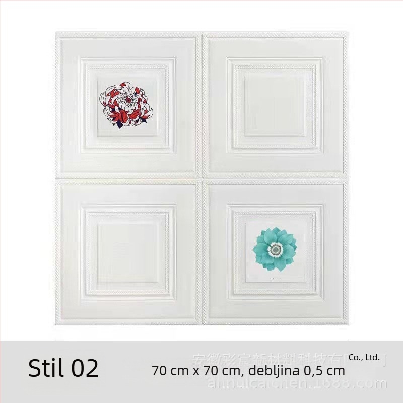 Samolijepljivi 3D zidni mural za dnevni boravak – naljepnica na zid u stilu tapeta, pozadina televizora
