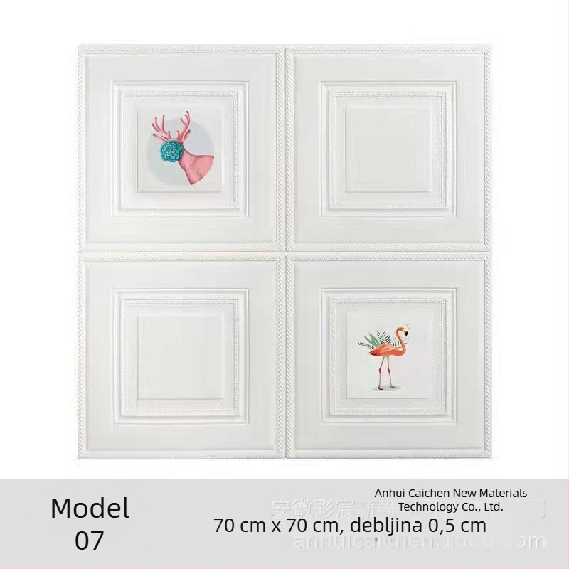 Samolijepljivi 3D zidni mural za dnevni boravak – naljepnica na zid u stilu tapeta, pozadina televizora