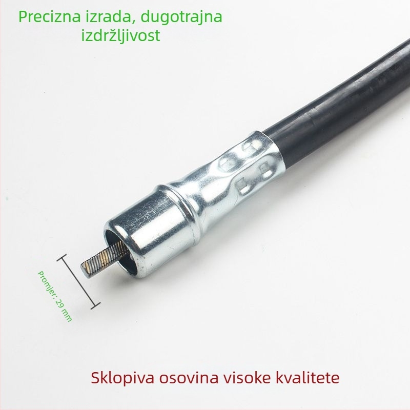 Tianwang Komplet fleksibilnog osovine za motokosu s ruksakom – fleksibilna osovina, spoj, priključak, cijev, pogonska osovina