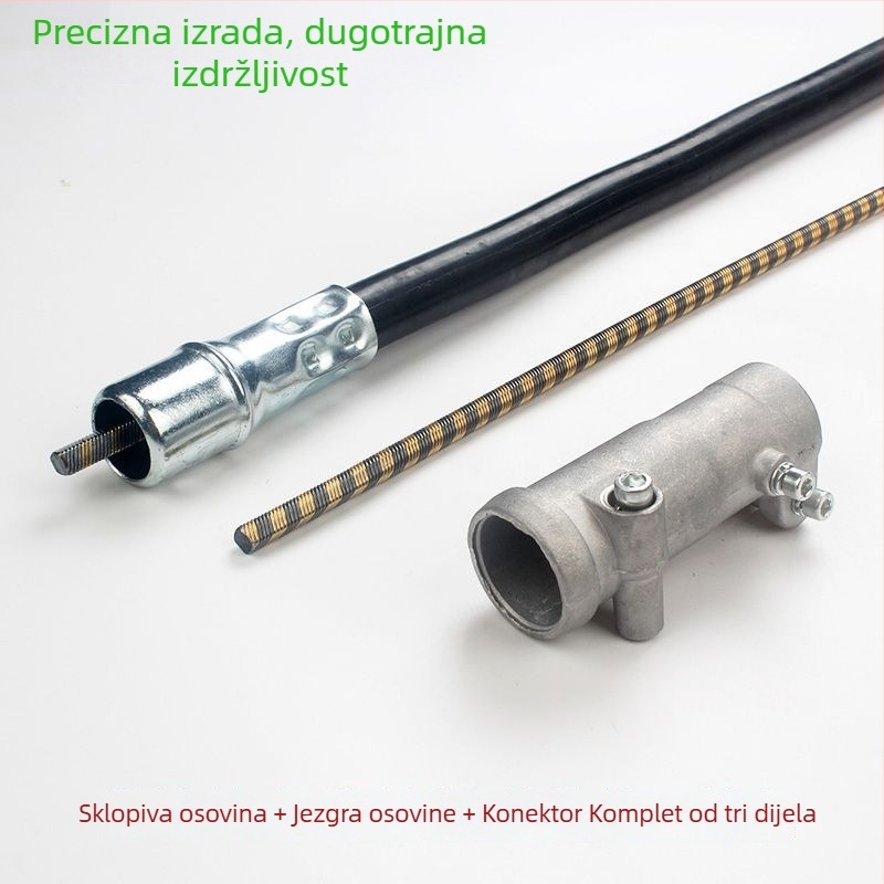 Tianwang Komplet fleksibilnog osovine za motokosu s ruksakom – fleksibilna osovina, spoj, priključak, cijev, pogonska osovina