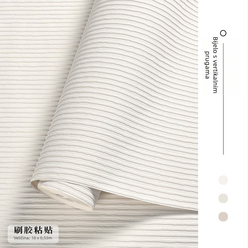 Bijela netkani tapeta za stropove, s bojom na površini, nije samoljepljiva