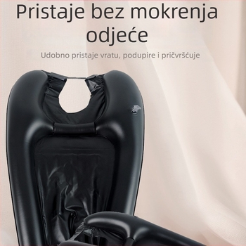 Naduvavana posuda za pranje kose kod kuće, pogodna za trudnice i starije osobe, prijenosna posuda uz krevet, sklopiva i jednostavna za skladištenje.
