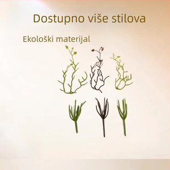13-razgranata ratanska grana, 9-razgranata mala grana, umjetne grane za bonsai, plastične stabljike za cvijeće i drveće u posudi