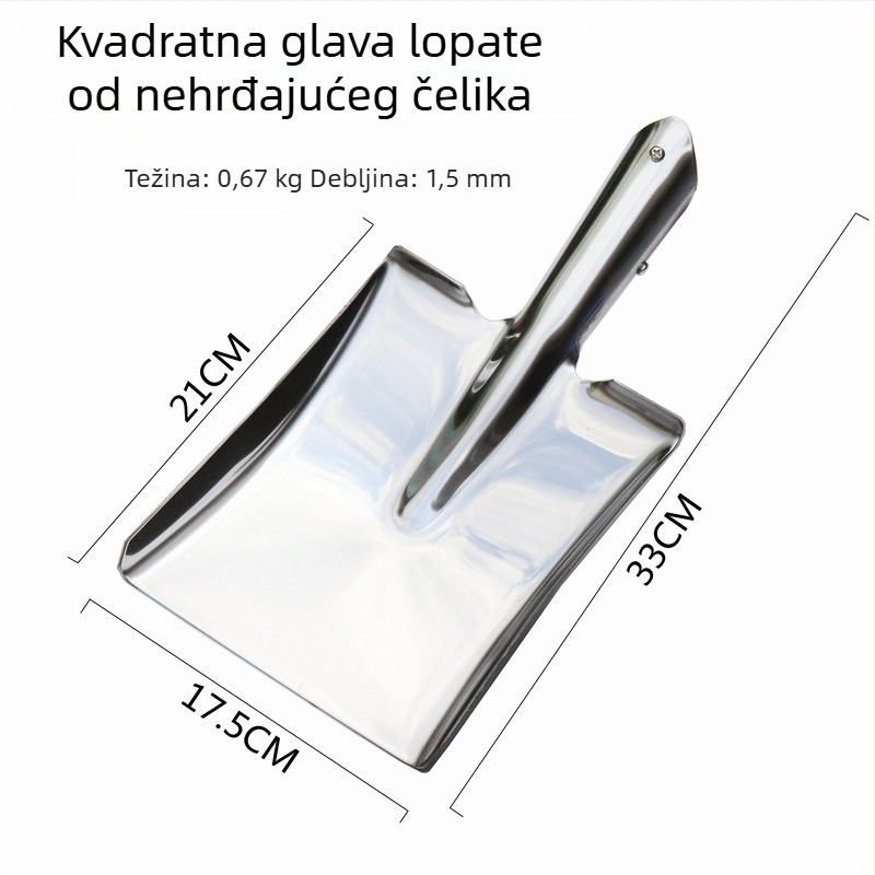 Lopata za vrt od nehrđajućeg čelika za kopanje i sadnju