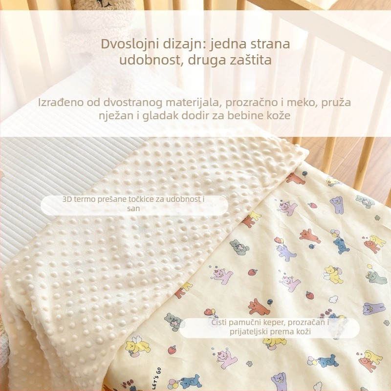 Navlaka za pokrivač od 100% pamuka za bebe i djecu, periva