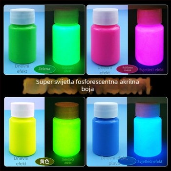 Svijetla fluorescencijska boja, visoko-koncentrirana vodotopiva akrilna boja za dječje crtanje s motivom medvjedića