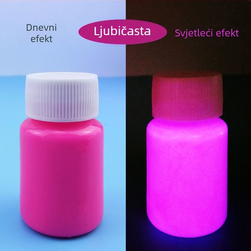 Svijetla fluorescencijska boja, visoko-koncentrirana vodotopiva akrilna boja za dječje crtanje s motivom medvjedića