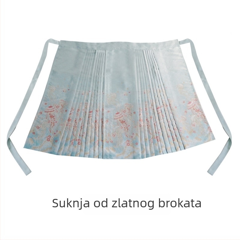 Hanfu set: ženski top i ružna Mamian suknja u Ming stilu
