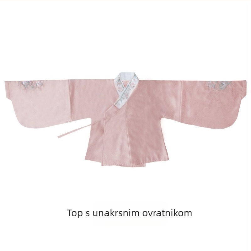 Hanfu set: ženski top i ružna Mamian suknja u Ming stilu