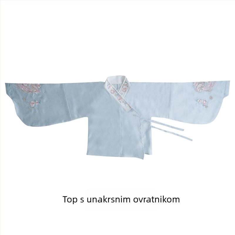 Hanfu set: ženski top i ružna Mamian suknja u Ming stilu