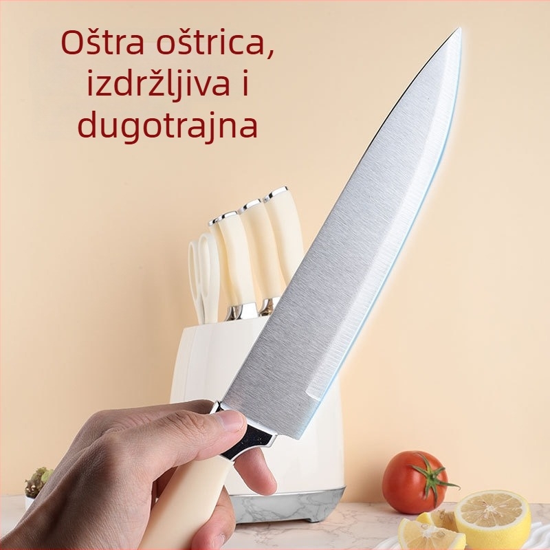 Set noževa za kuhinju od nehrđajućeg čelika – cjeloviti kućni set noževa za rezanje i sjeckanje