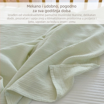 Posteljina od gaze od 100% pamuka za bebe i djecu, klasa A, ljetna, tankoća, upija znoj i diše.