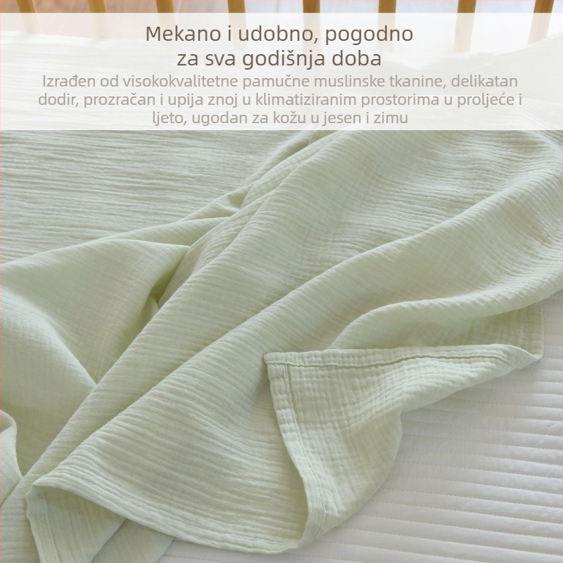 Posteljina od gaze od 100% pamuka za bebe i djecu, klasa A, ljetna, tankoća, upija znoj i diše.
