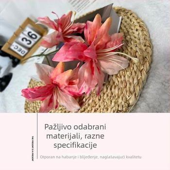 3 umjetna ljiljana – dekoracije za svadbenu dvoranu i pozornicu, podni aranžmani