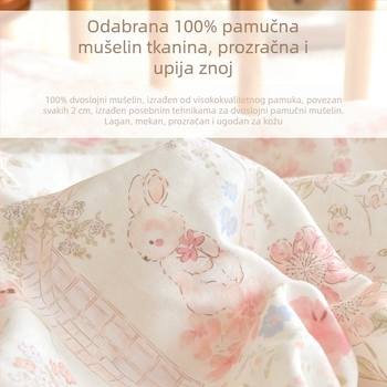 Novorođeno dijete: 100% pamuk, A-klasa, plahte s elastičnim rubom, bebina gaze za madrac, četiri godišnja doba, dječji set posteljine s patchwork presvlakom za krevet i plahtom