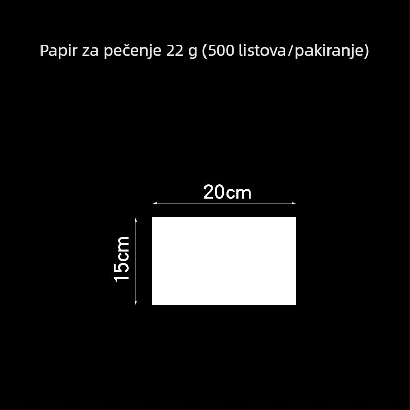 40×60 cm papir za pečenje, otporan na masnoću, apsorbira masnoću, za prženje