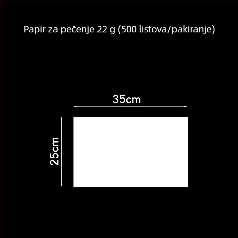 40×60 cm papir za pečenje, otporan na masnoću, apsorbira masnoću, za prženje