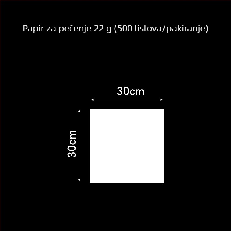 40×60 cm papir za pečenje, otporan na masnoću, apsorbira masnoću, za prženje