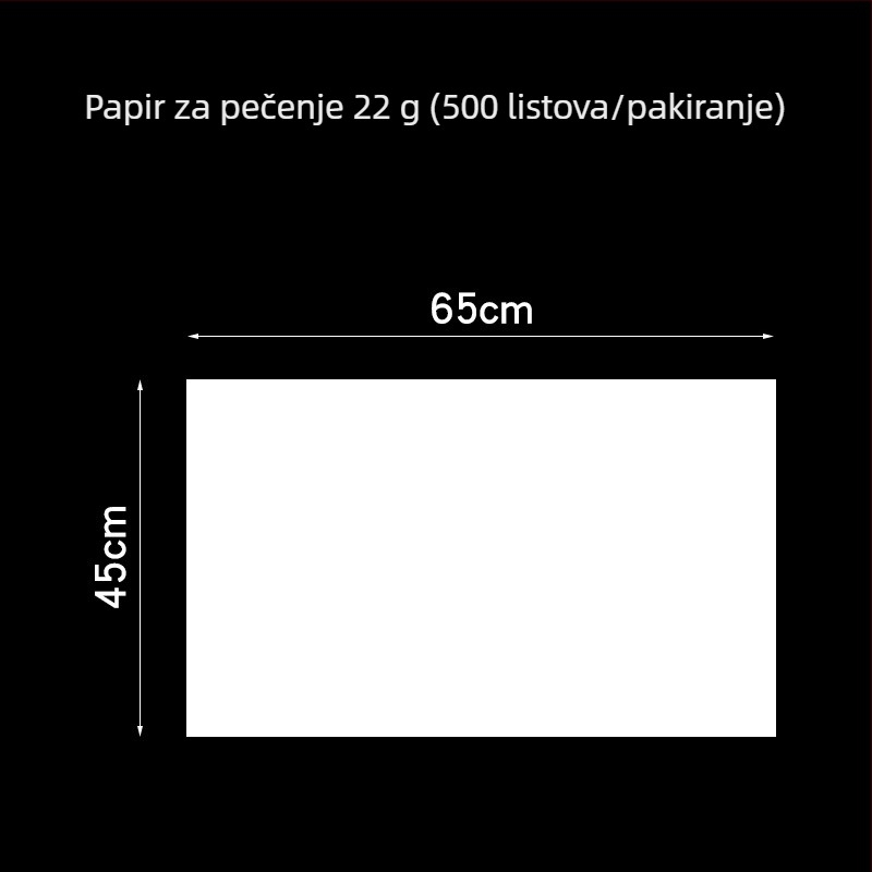 40×60 cm papir za pečenje, otporan na masnoću, apsorbira masnoću, za prženje