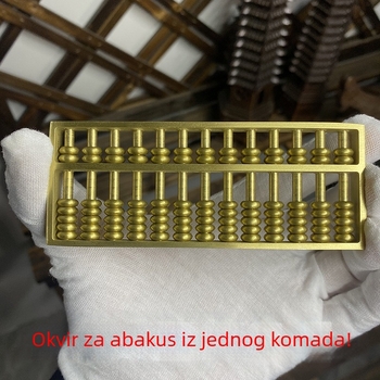 Čvrsti bakreni abakus ukras, mali oblik, mesing-zlatni završetak, stolna dekoracija, poklon za useljenje