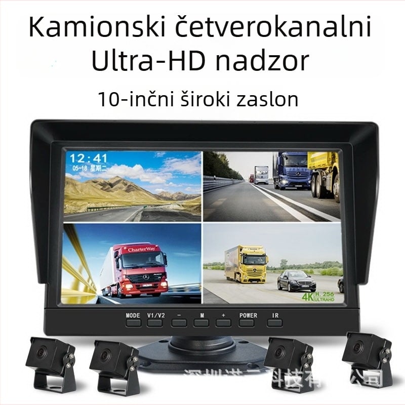 Zaslon s glasovnim upravljanjem, 10,1-inčni zaslon za van s 360° panoramskom kamerom za vožnju unatrag i registrom vožnje