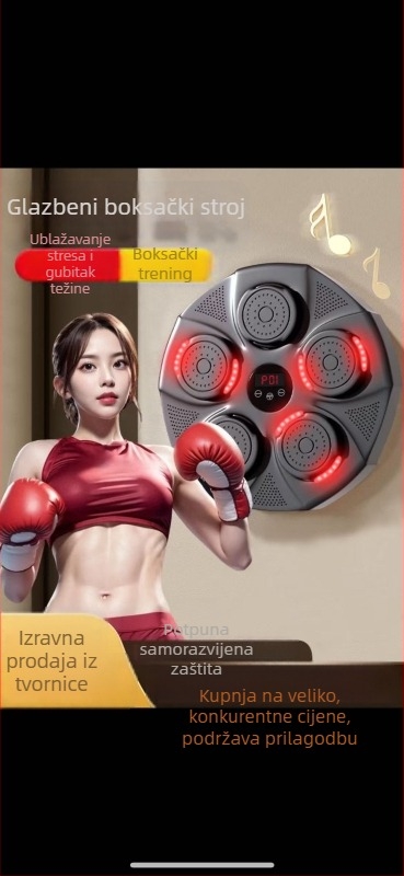 Bluetooth boksački cilj za zid – oprema za trening za odrasle i djecu