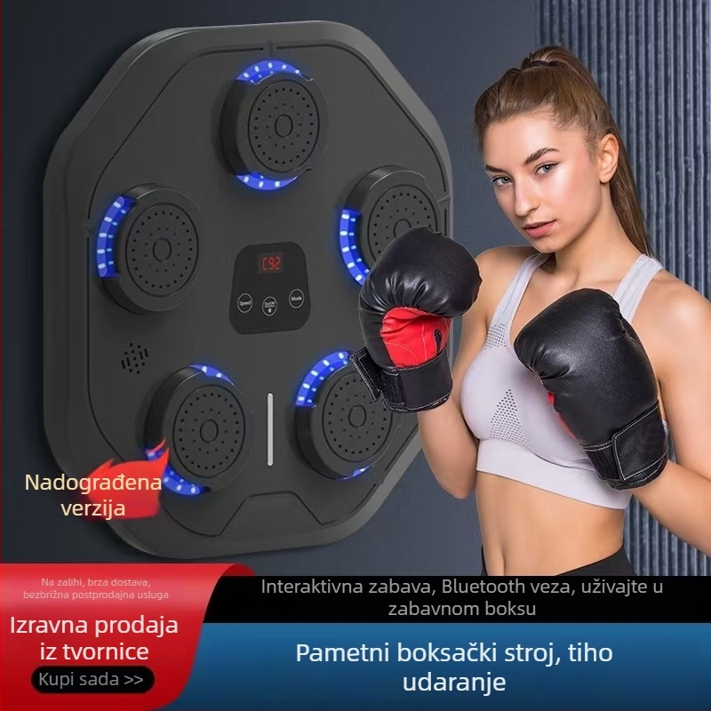 Bluetooth boksački cilj za zid – oprema za trening za odrasle i djecu