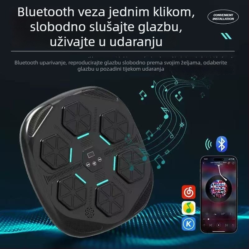Bluetooth boksački cilj za zid – oprema za trening za odrasle i djecu