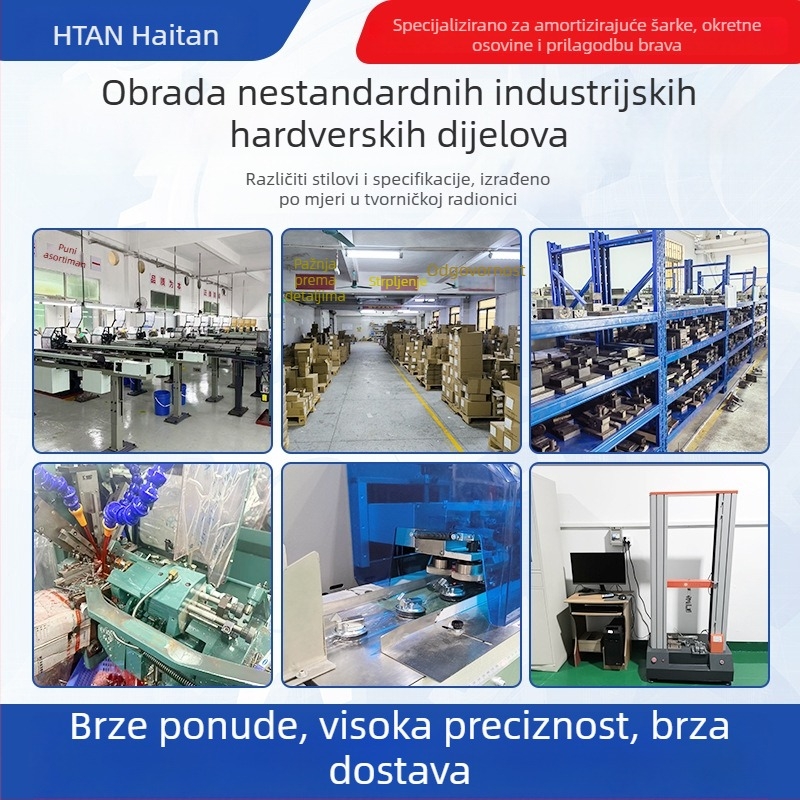 Haitan MS739 brava za ormarić, crna plastika, ugrađena, s kopčom i povlačnim prstenom, za vrata ambulante, brodska i skladišna vrata