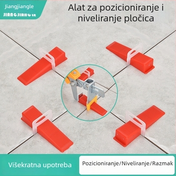 Alat za niveliranje pločica, čvrst i debeo, namijenjen samogradnji, plastični razmak za fuge podnih pločica