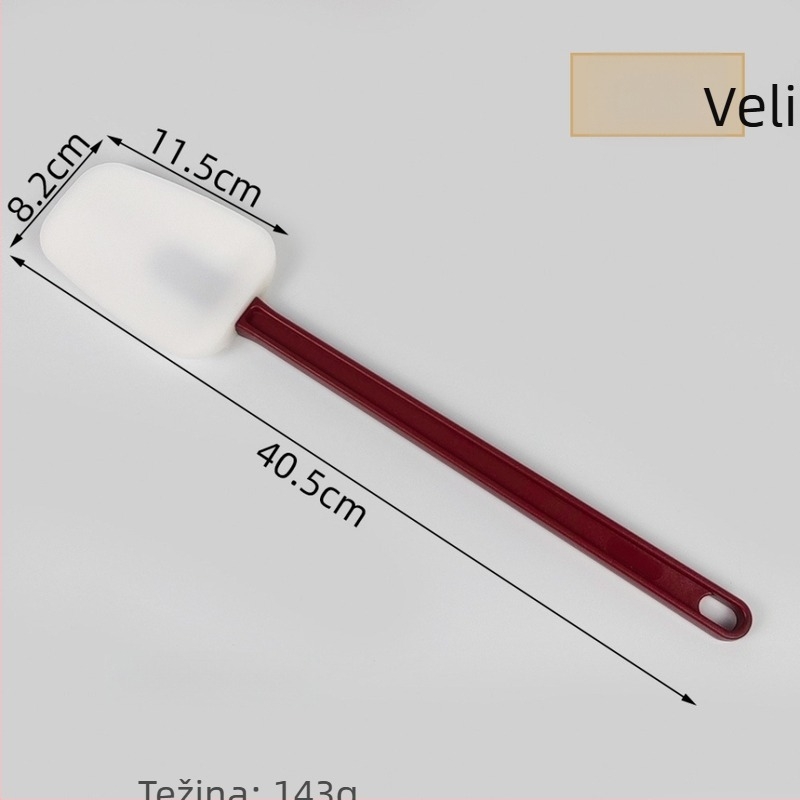 Otpornu na temperaturu poluprozirnu špatulu s integriranom PP drškom, silikon za kremu, sladoled i pečenje kolača.