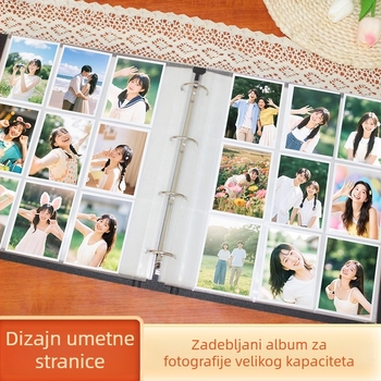 Foto album s listovima za odvajanje, obiteljske uspomene, velik kapacitet, veličine 3-4-5-6 inča, bilješke o rastu djeteta
