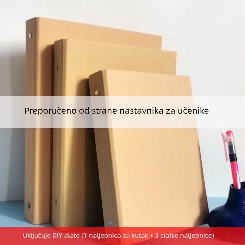 Spomenar za razred – završni album za vrtić i školu, uspravni format, veličine A4/A5/B5, bijeli karton za crtanje, DIY