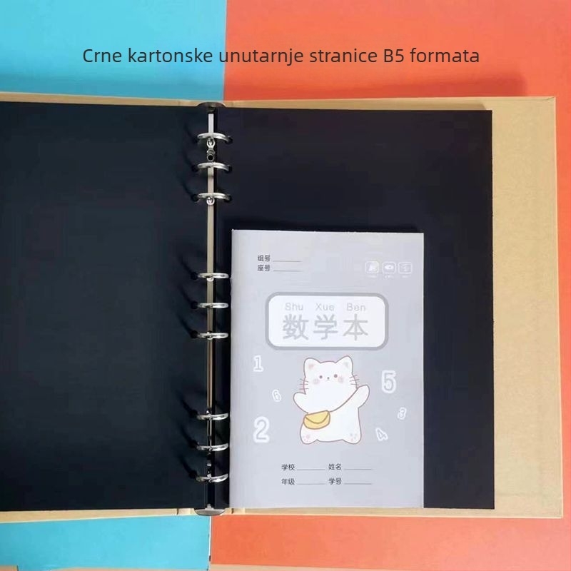 Spomenar za razred – završni album za vrtić i školu, uspravni format, veličine A4/A5/B5, bijeli karton za crtanje, DIY