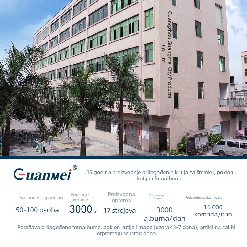 Guangmei fotoalbum s lanenim omotom, A6, 60 stranica, vijčano povezivanje, PP džepovi, za kućnu upotrebu