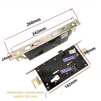 Bo Qiang Panpan Spring tijelo brave za ulazna vrata, 11 zubi, tip 14, 260×24 mm