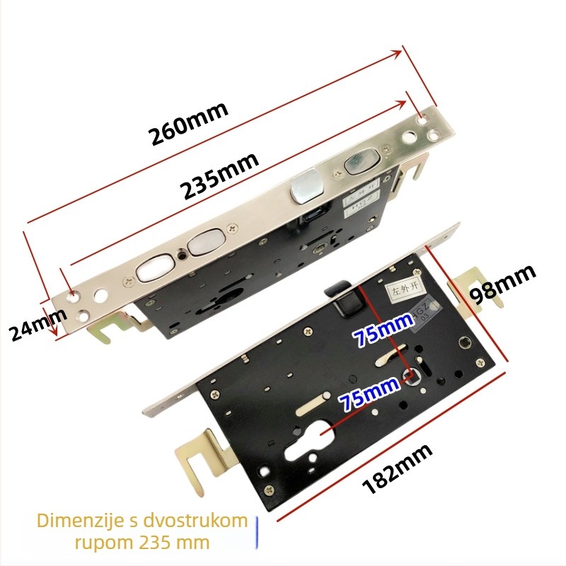 Bo Qiang Panpan Spring tijelo brave za ulazna vrata, 11 zubi, tip 14, 260×24 mm