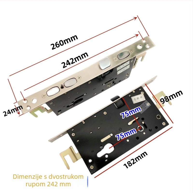 Bo Qiang Panpan Spring tijelo brave za ulazna vrata, 11 zubi, tip 14, 260×24 mm