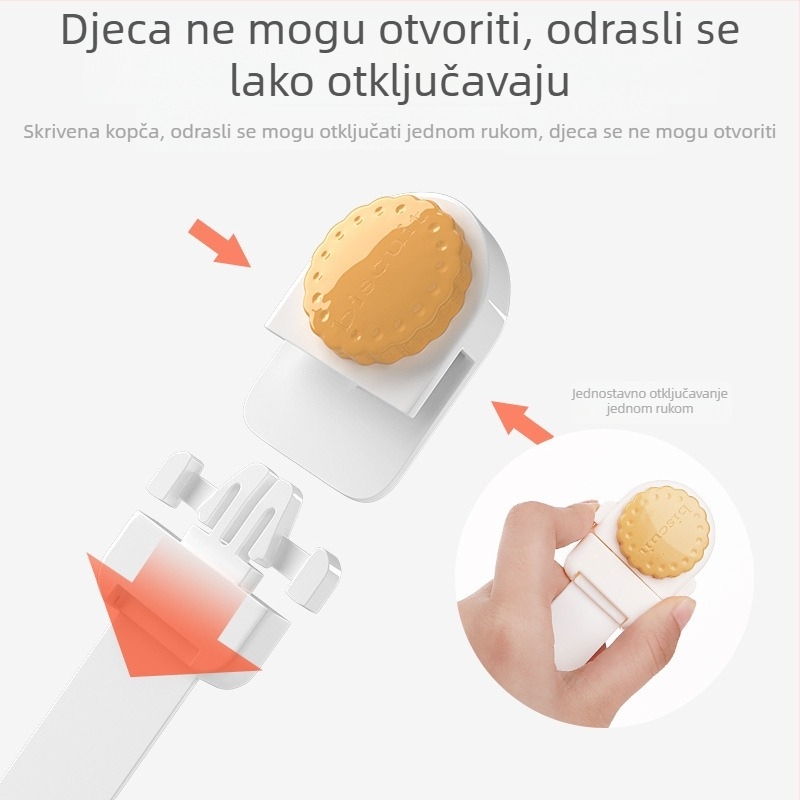 Dječji sigurnosni brava za ladice i ormari – zaštita beba, sprječavanje pritiskanja prstiju