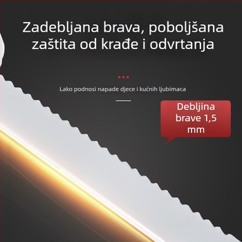 Brava za staklenu vitrinu bez bušenja 328/318, brava za staklenu vitrinU i vrata, nazubljena brava za staklena vrata