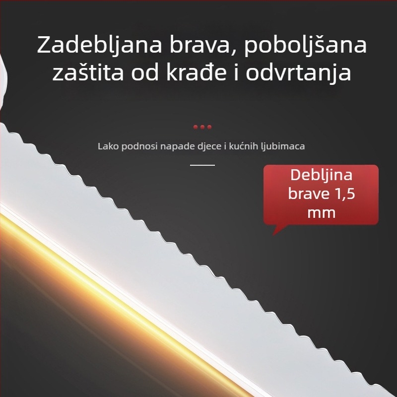 Brava za staklenu vitrinu bez bušenja 328/318, brava za staklenu vitrinU i vrata, nazubljena brava za staklena vrata