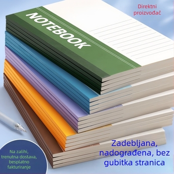 Bilježnica s mekim omotom, formati B5 i A5, uredski bilježnik, dnevnik i planer
