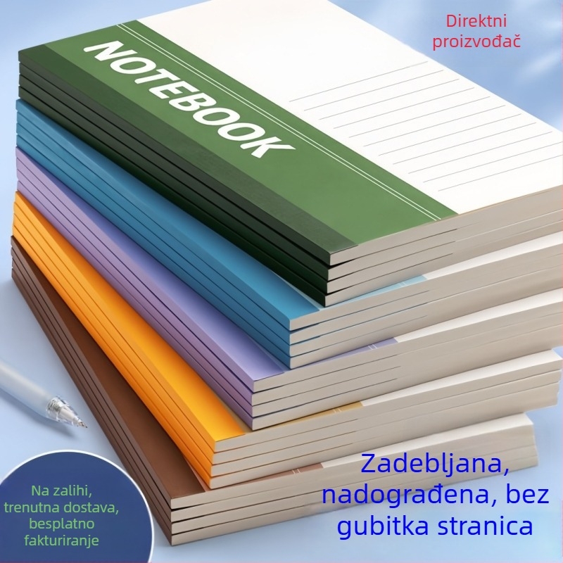 Bilježnica s mekim omotom, formati B5 i A5, uredski bilježnik, dnevnik i planer