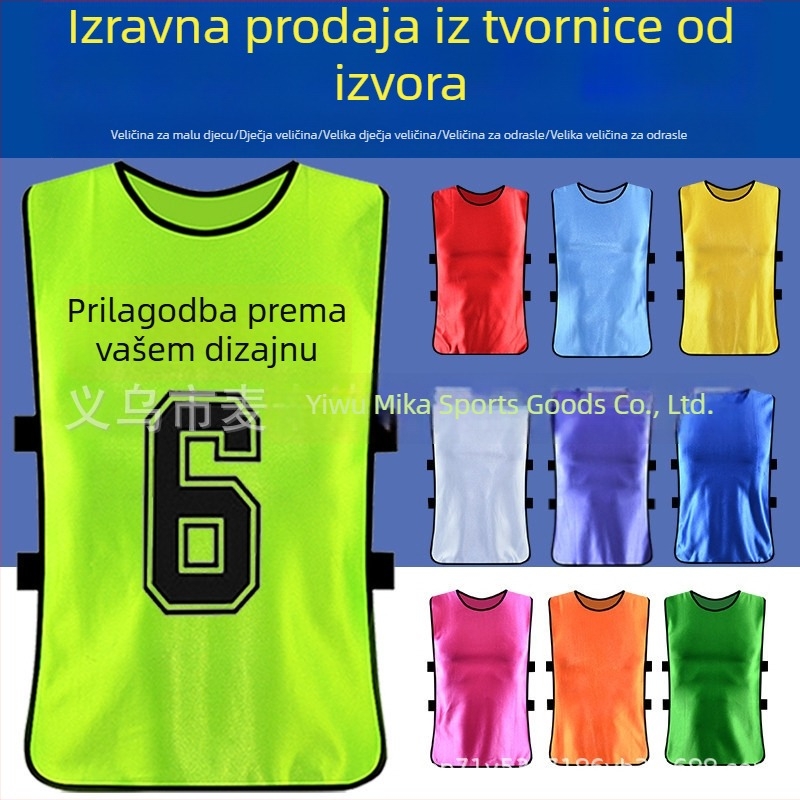 Dječji set za nogometnu trening s vestom s logotipom i timskom odjećom