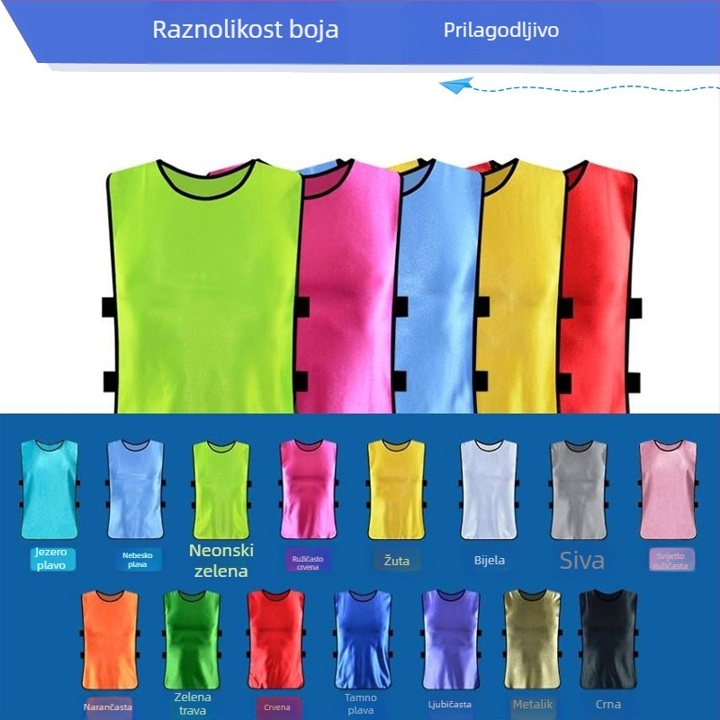 Dječji set za nogometnu trening s vestom s logotipom i timskom odjećom